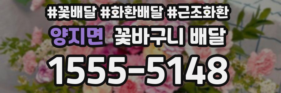양지면 꽃바구니 배달