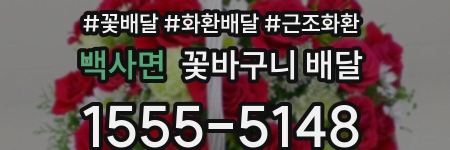 백사면 꽃바구니 배달