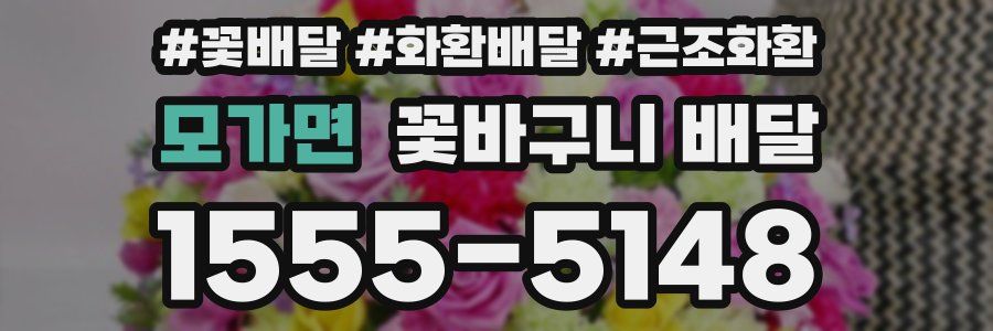 모가면 꽃바구니 배달
