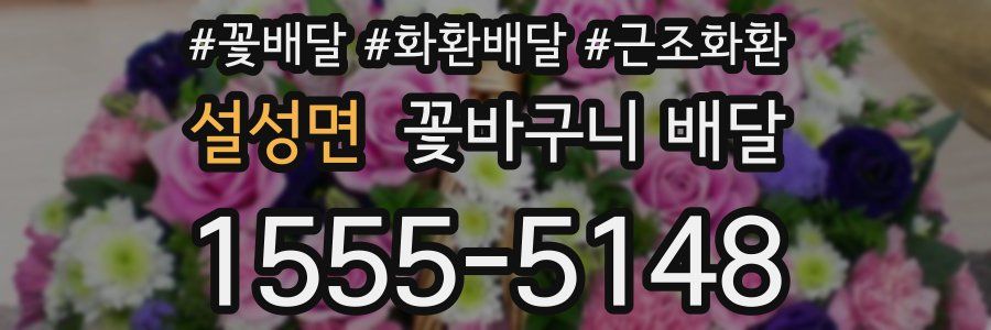 설성면 꽃바구니 배달
