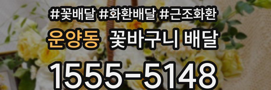 운양동 꽃바구니 배달