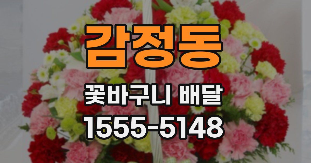 감정동 꽃바구니 배달