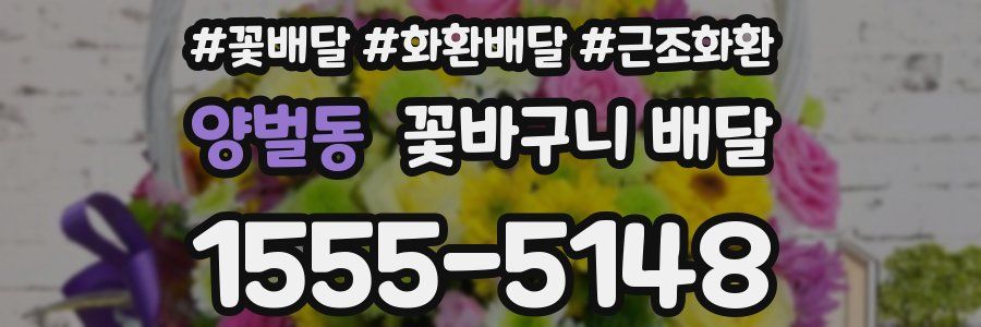 양벌동 꽃바구니 배달