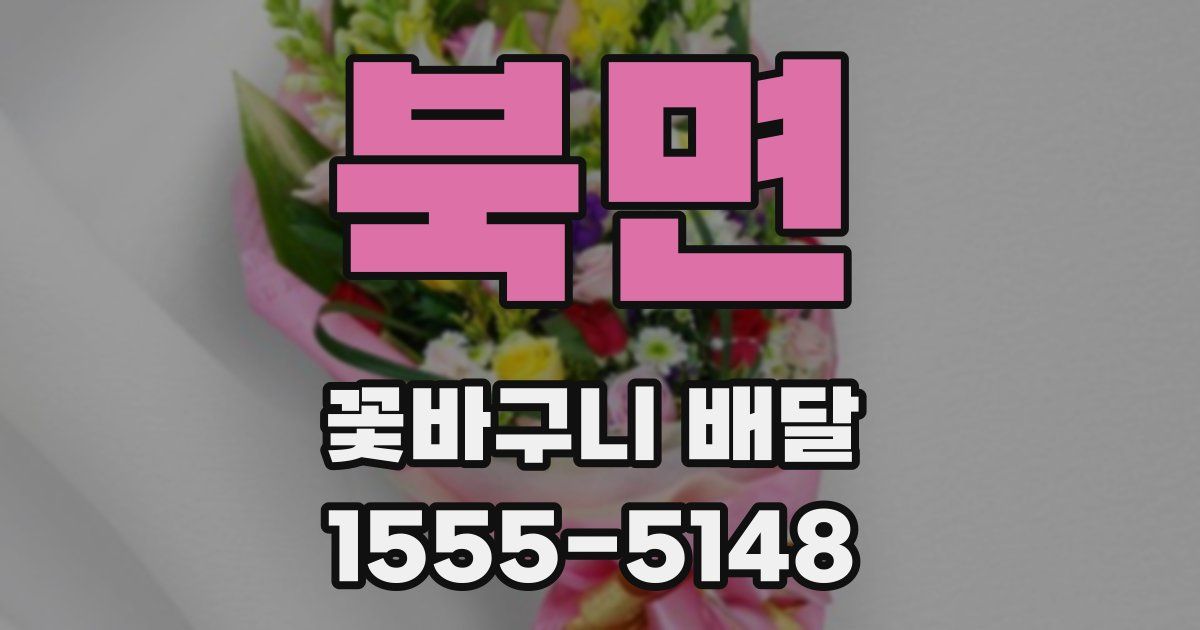 북면 꽃바구니 배달