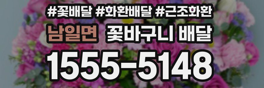남일면 꽃바구니 배달