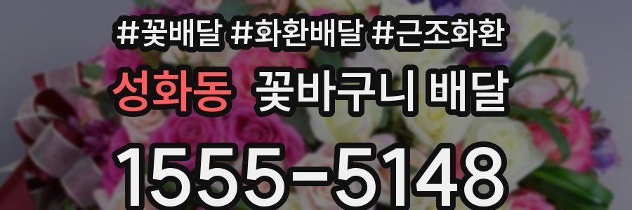 성화동 꽃바구니 배달