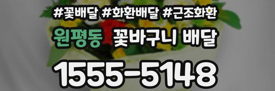 원평동 꽃바구니 배달