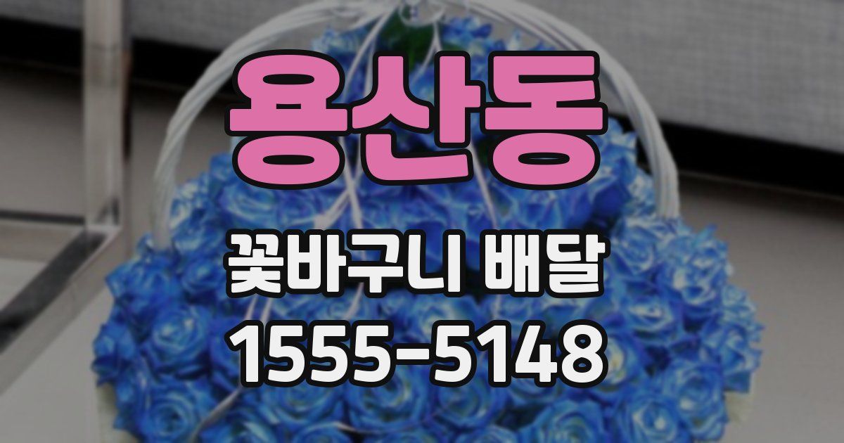 용산동 꽃바구니 배달