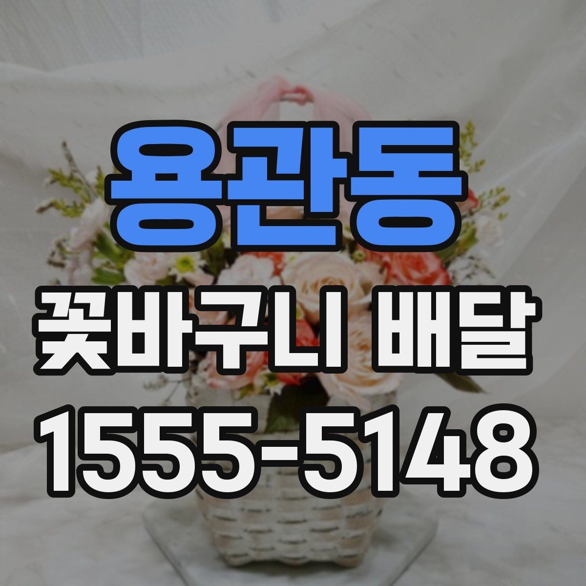용관동 꽃바구니 배달 꽃 종류에 따라 달라지는 분위기