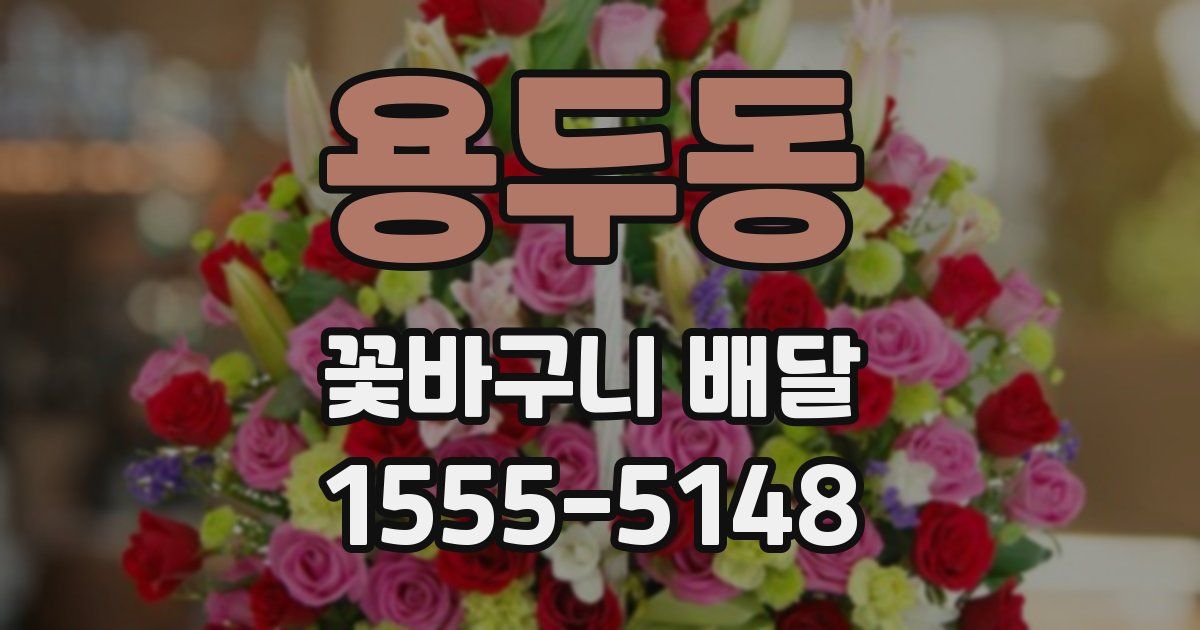 용두동 꽃바구니 배달