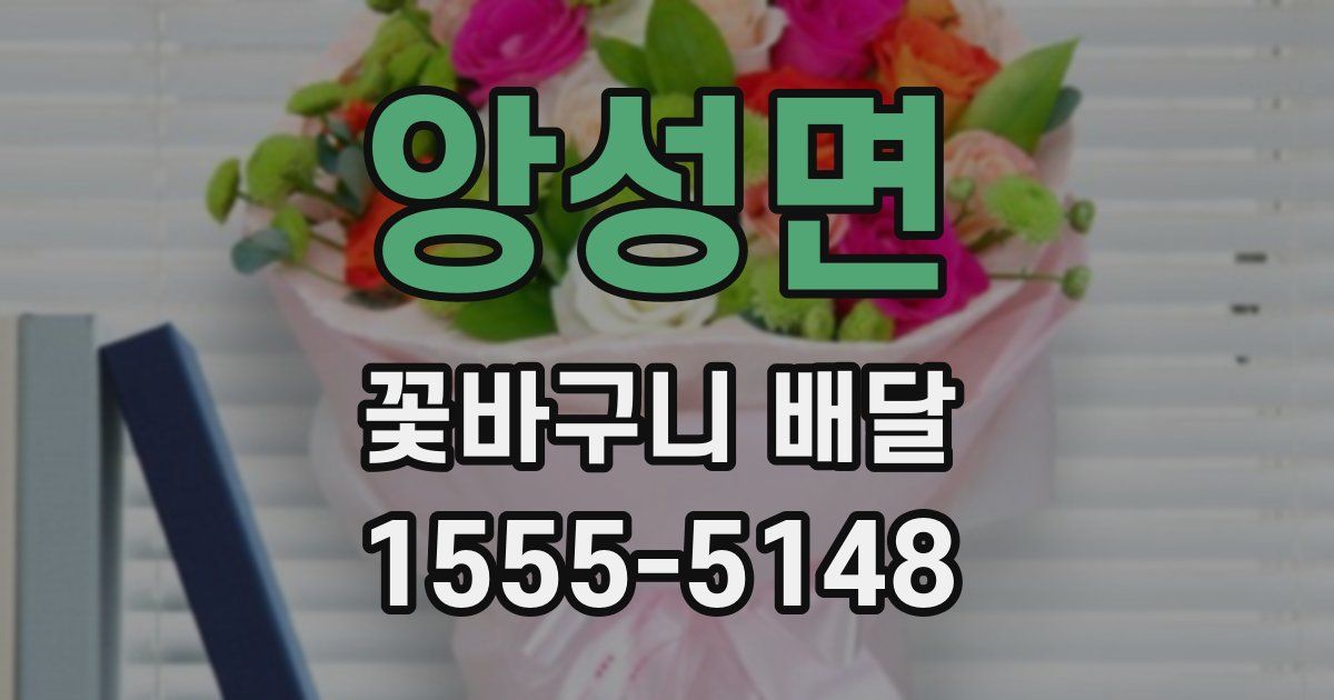 앙성면 꽃바구니 배달