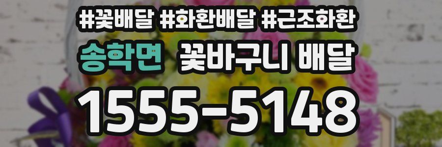 송학면 꽃바구니 배달