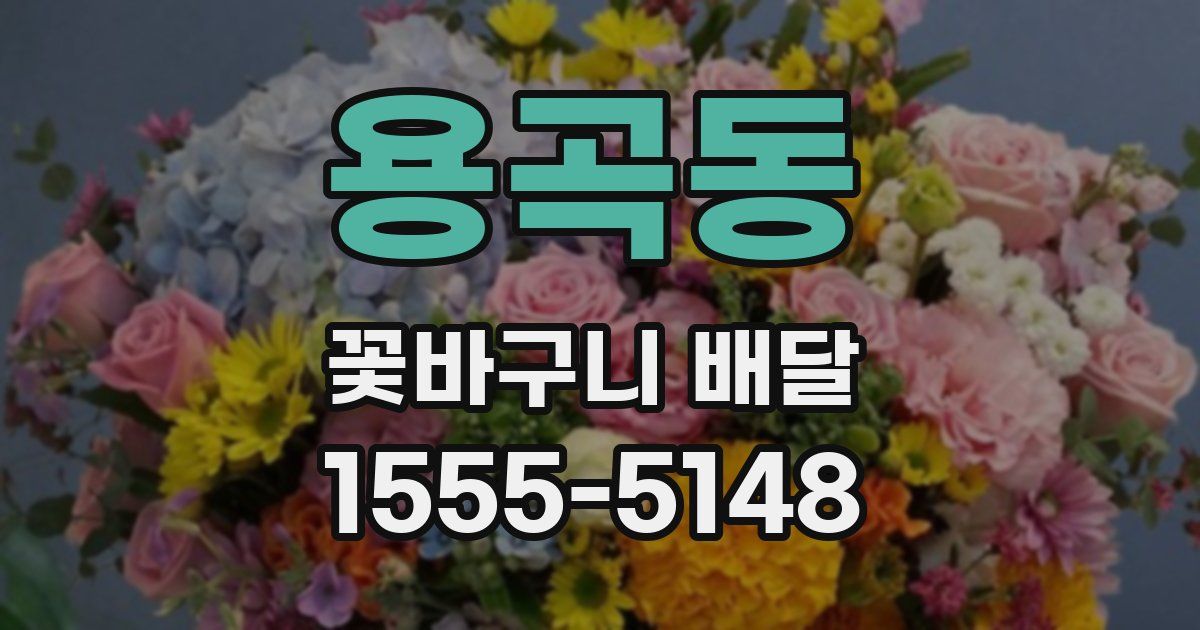 용곡동 꽃바구니 배달