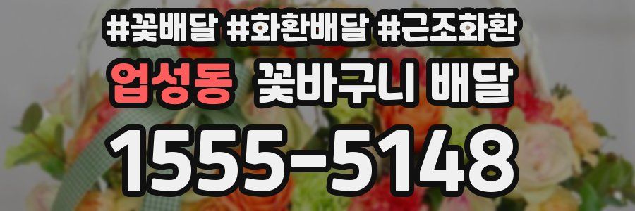 업성동 꽃바구니 배달