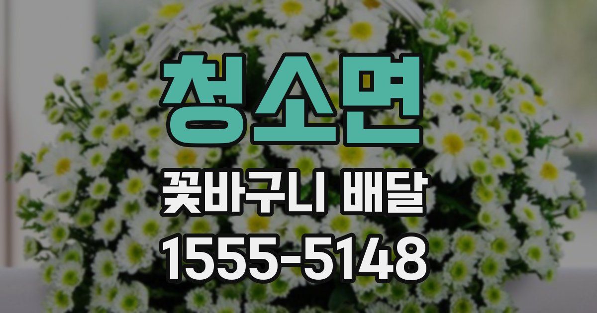 청소면 꽃바구니 배달