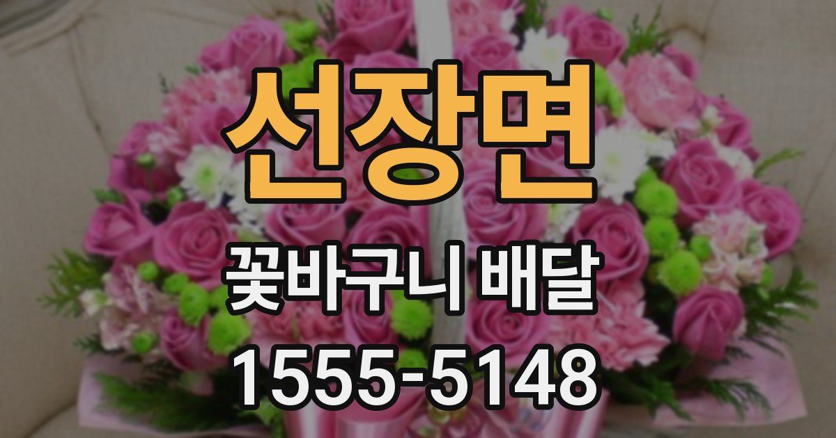 선장면 꽃바구니 배달