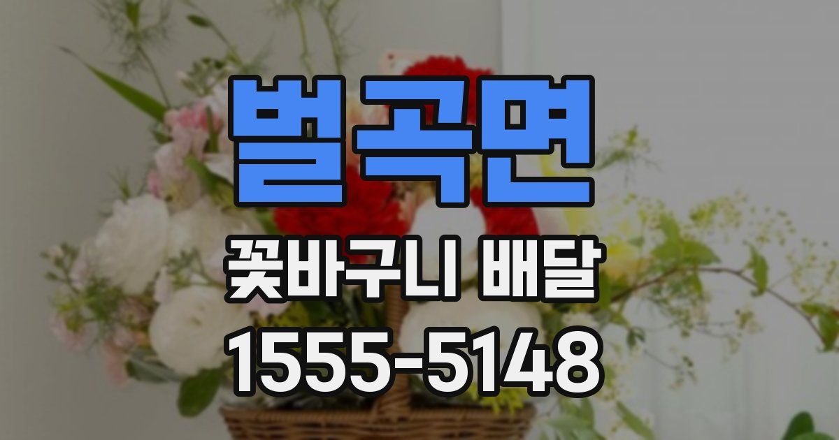 벌곡면 꽃바구니 배달