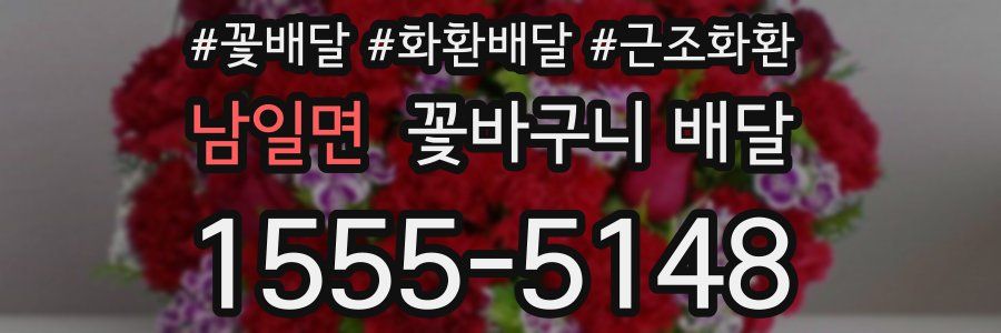 남일면 꽃바구니 배달
