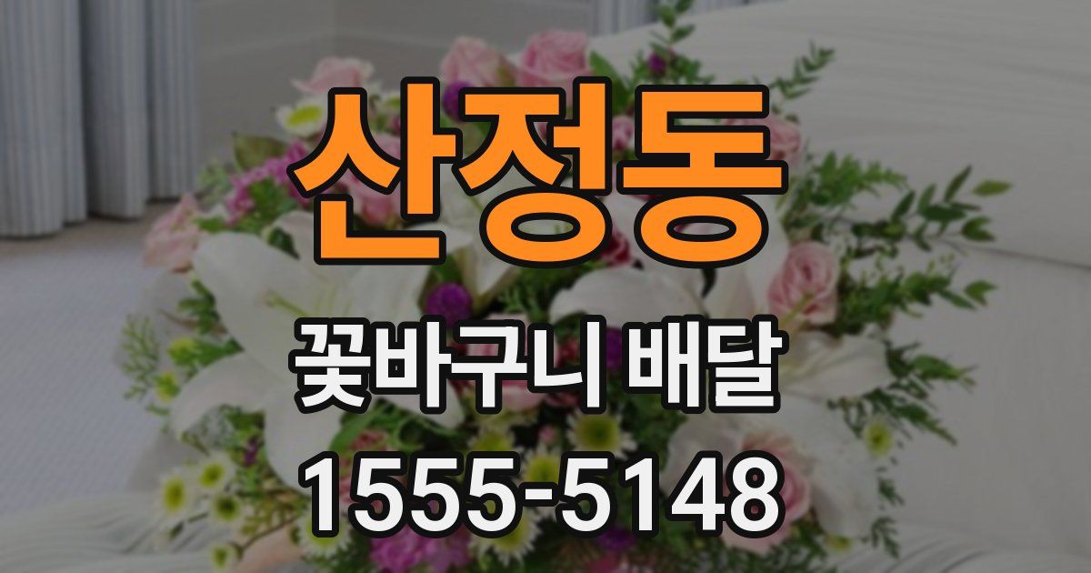 산정동 꽃바구니 배달