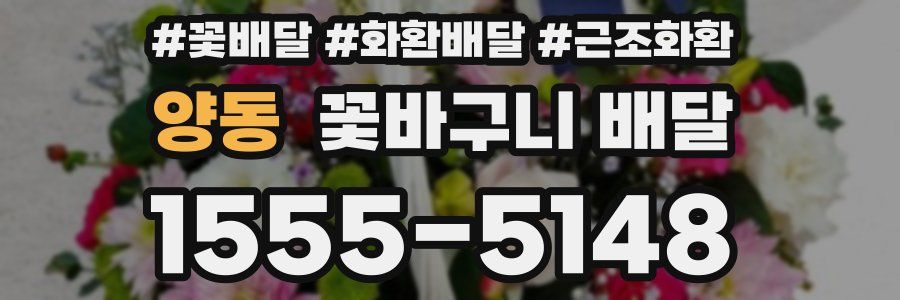 양동 꽃바구니 배달