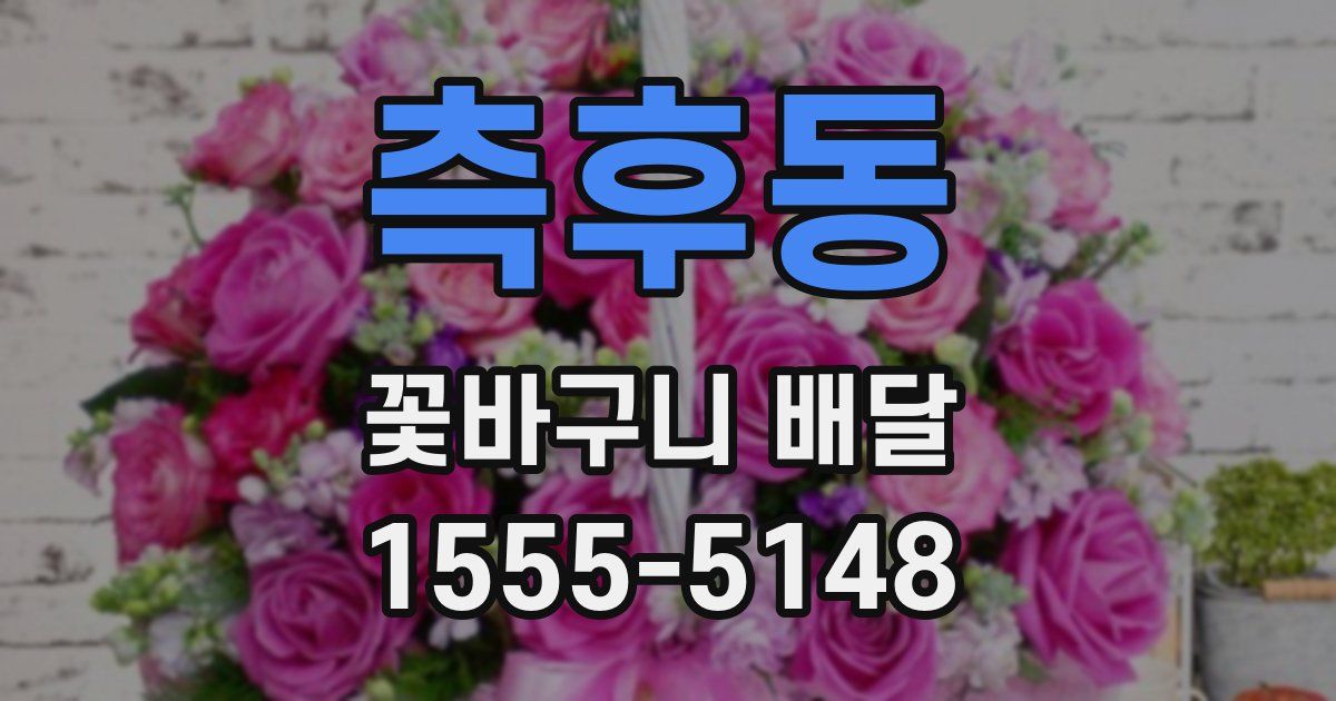 측후동 꽃바구니 배달