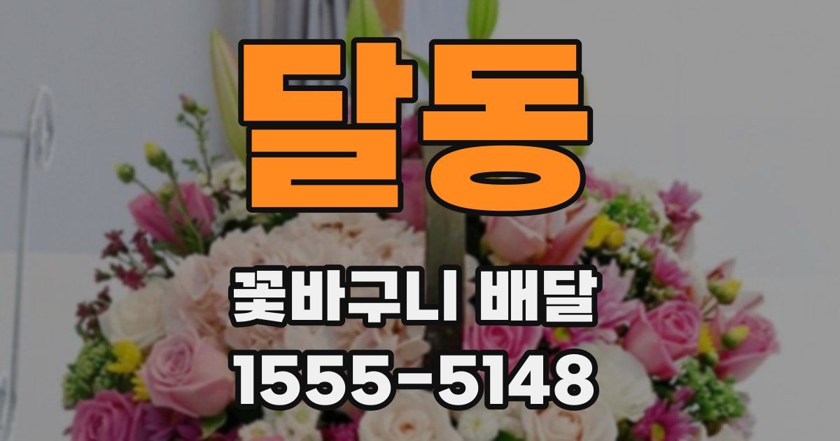 달동 꽃바구니 배달