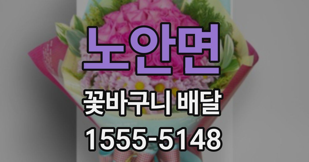 노안면 꽃바구니 배달