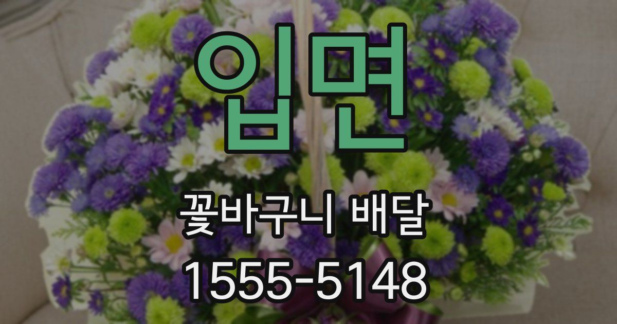 입면 꽃바구니 배달