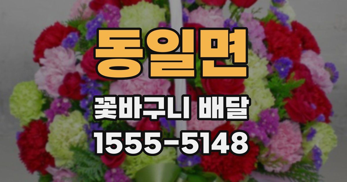 동일면 꽃바구니 배달