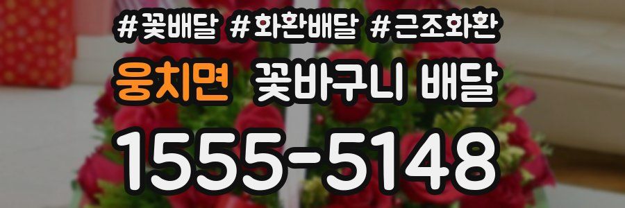 웅치면 꽃바구니 배달