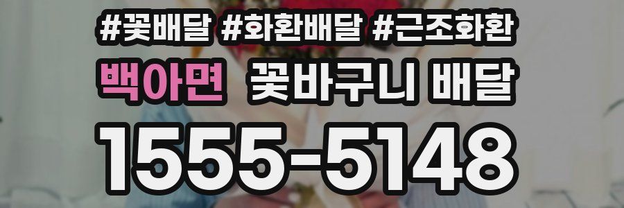 백아면 꽃바구니 배달