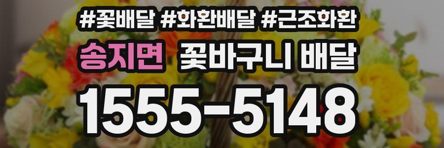 송지면 꽃바구니 배달