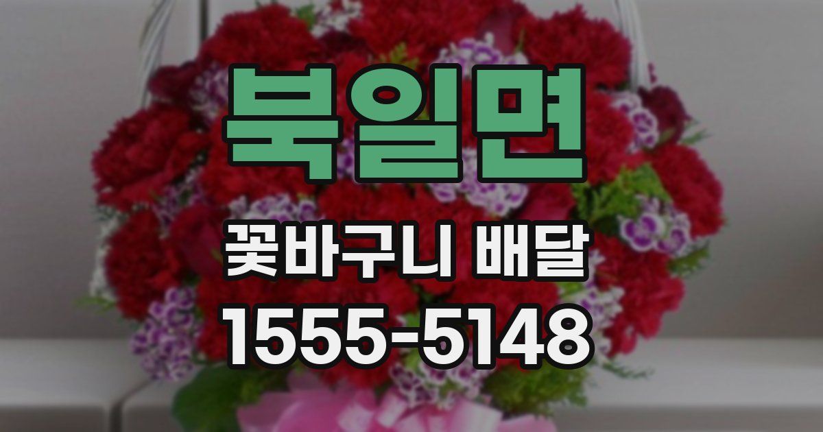 북일면 꽃바구니 배달