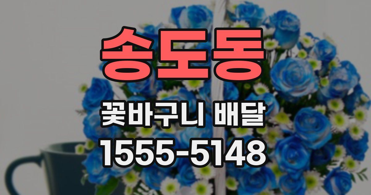 송도동 꽃바구니 배달