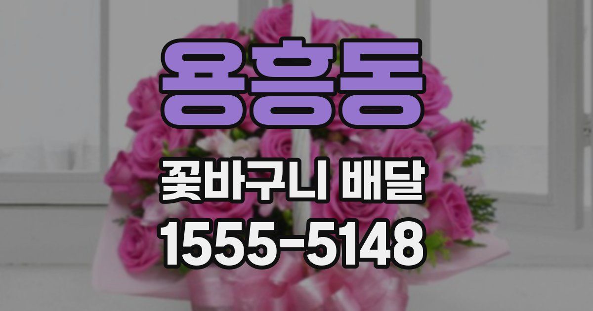 용흥동 꽃바구니 배달