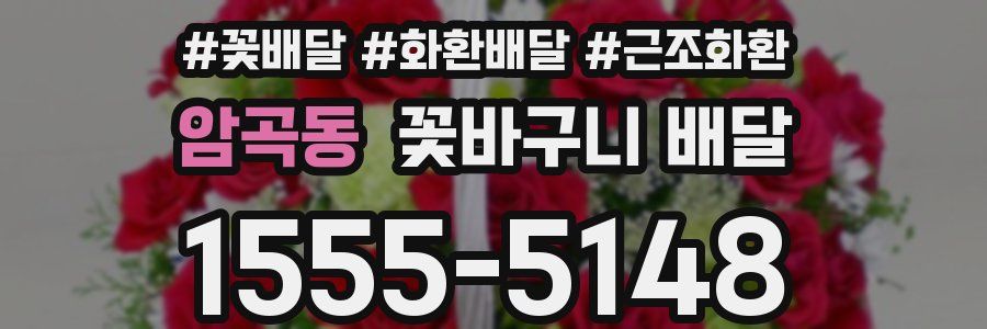 암곡동 꽃바구니 배달