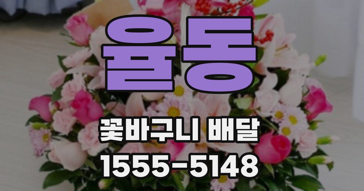 율동 꽃바구니 배달