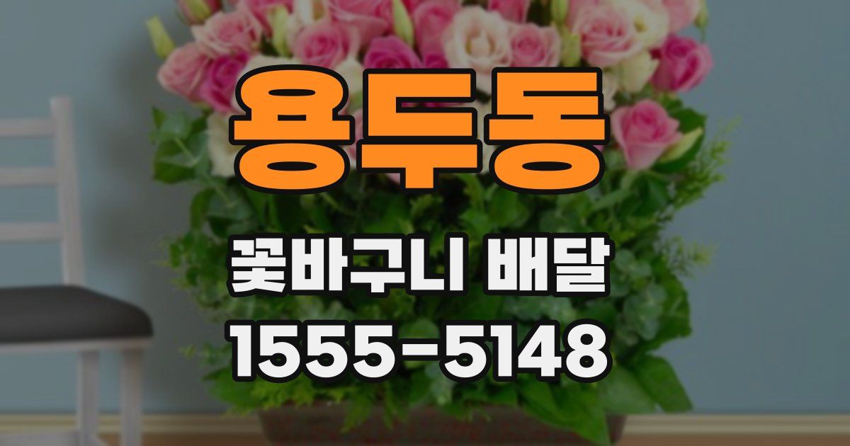 용두동 꽃바구니 배달