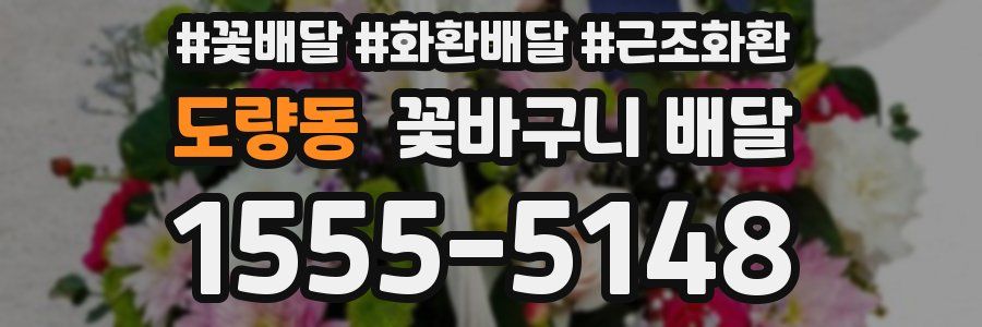 도량동 꽃바구니 배달