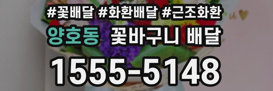 양호동 꽃바구니 배달