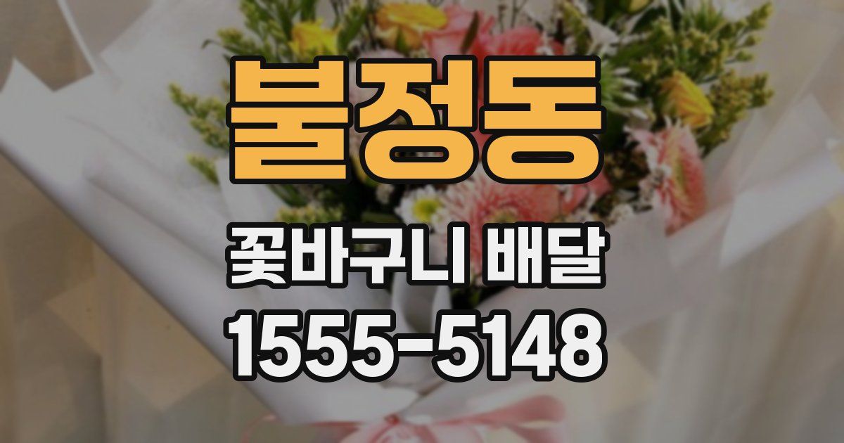 불정동 꽃바구니 배달