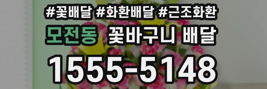 모전동 꽃바구니 배달