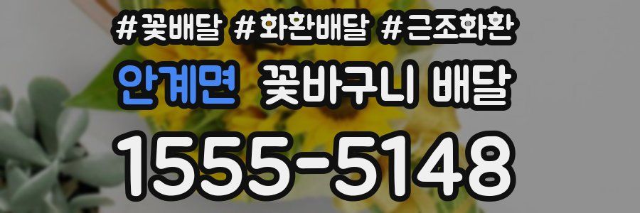 안계면 꽃바구니 배달