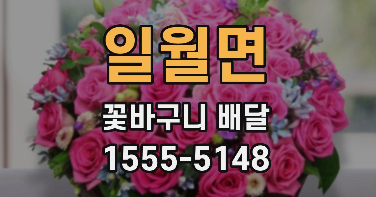일월면 꽃바구니 배달