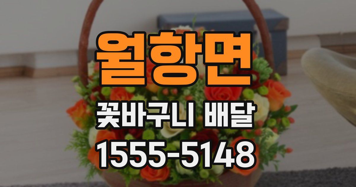 월항면 꽃바구니 배달