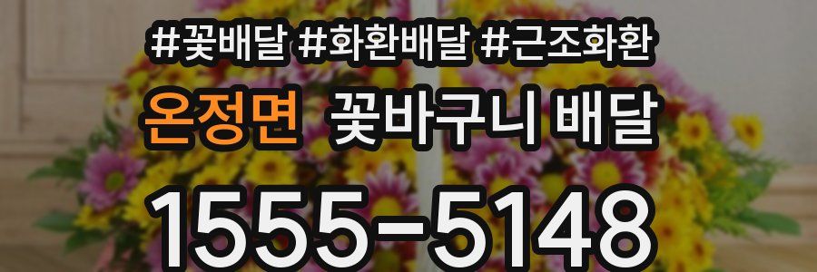 온정면 꽃바구니 배달