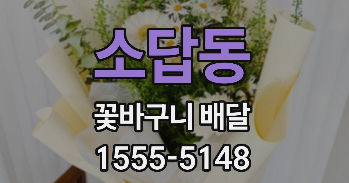 소답동 꽃바구니 배달
