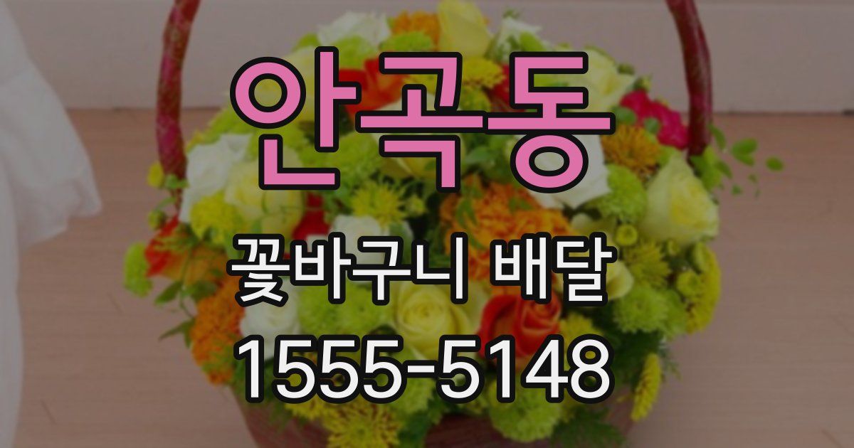 안곡동 꽃바구니 배달