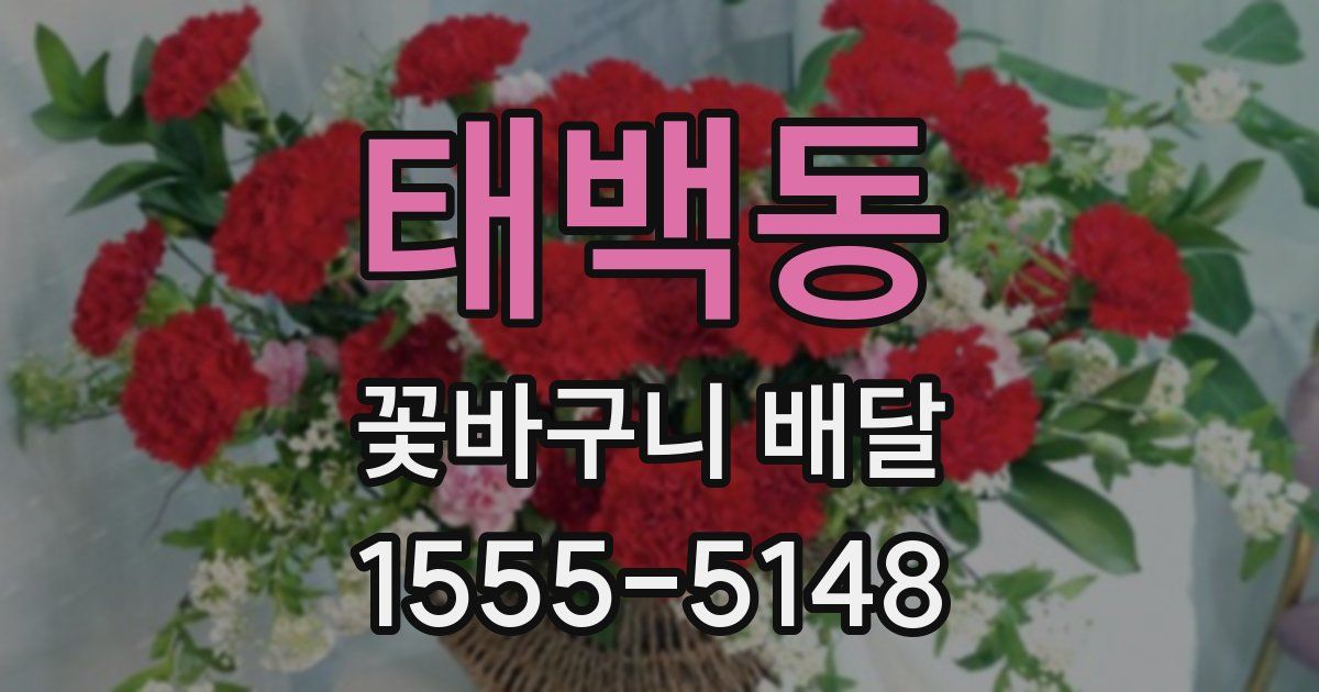태백동 꽃바구니 배달