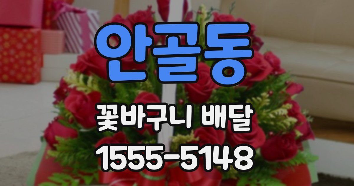 안골동 꽃바구니 배달